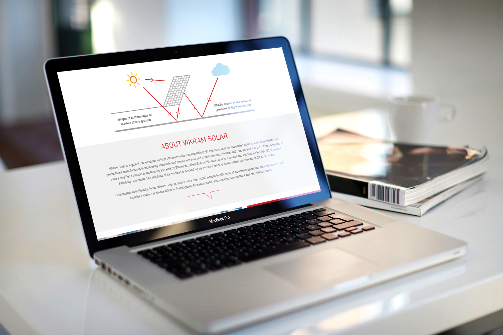 Free Macbook Pro template on white table-2